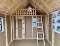 8 x 12 Clubhouse Playhouse - inside loft