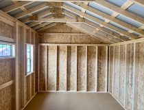 10 x 16 Cottage Style Shed - inside