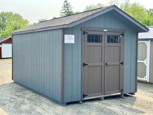 10 x 16 Peak Style Front Entry Shed