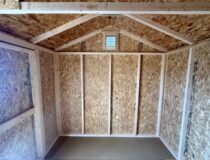 8 x 8 Madison Peak Shed - inside