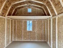 10 x 14 Madison Dutch Barn Shed w/loft - inside