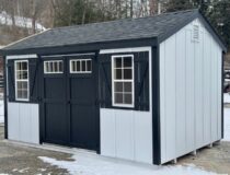 10 x 14 Peak Style Shed Side Entry - LP Board n Batten