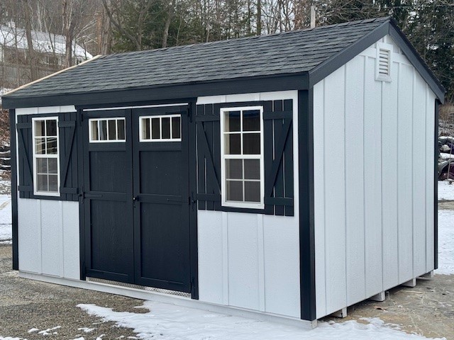 10 x 14 Peak Style Shed Side Entry - LP Board n Batten