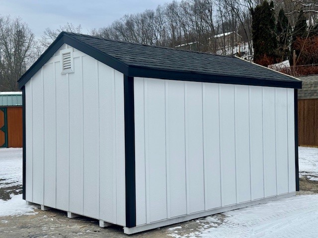 10 x 14 Peak Style Shed Side Entry - LP Board n Batten