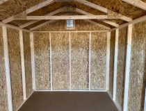 8 x 12 Madison Peak Shed - inside