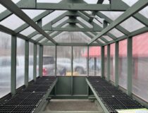 8 x 12 Greenhouse inside