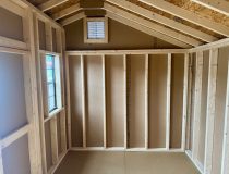 8 x 12 Cottage Style Shed - inside