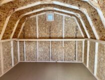 10 x 12 Madison Mini Barn - inside
