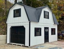 14 x 24 - 2 Story Gambrel Barn Garage W/Dormer