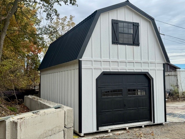 14 x 24 - 2 Story Gambrel Barn Garage W/Dormer