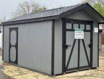 10 x 16 Peak Style Shed w/Rampage Door/Ramp system