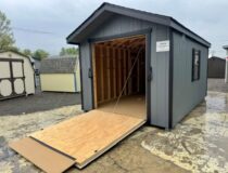 10 x 16 Peak Style Shed w/Rampage Door/Ramp system