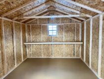 10 x 14 Madison Peak Shed - inside