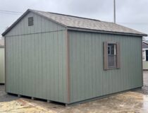 12 x 16 Front Entry Peak Shed w/ Taller Doors