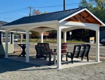 12 x 20 Vinyl Peak Pavilion