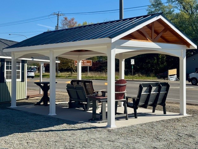 12 x 20 Vinyl Peak Pavilion