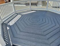 12 x 12 Vinyl Octagon Gazebo - decking