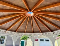 12 x 12 Vinyl Octagon Gazebo - ceiling