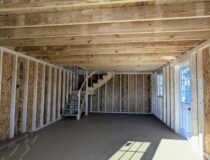 14x24 2-Story Shed First Floor Interior 2