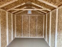8 x 12 Madison Peak Shed - inside