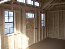Inside 10x14 Cape cod storage shed