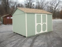 10x12 peak side storage shed