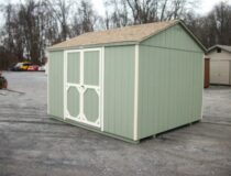 10x12 peak side storage shed