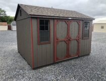 10x12 peak side storage shed