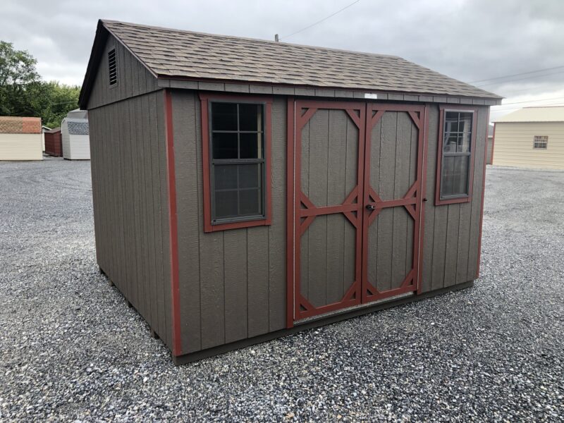 10x12 peak side storage shed