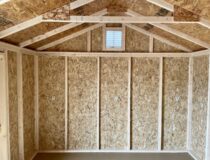 10 x 12 Madison Peak Shed - inside