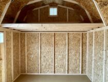 10 x 12 Madison Dutch Barn w/loft - inside
