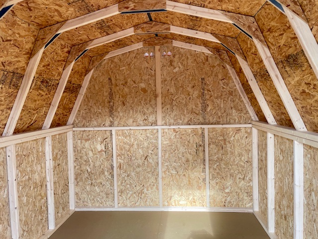 8 x 10 Madison Mini Barn - inside