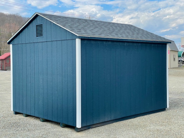10 x 12 Peak Style Shed Side Entry