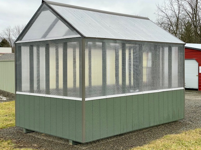 8 x 12 Greenhouse w/ high tunnel vent