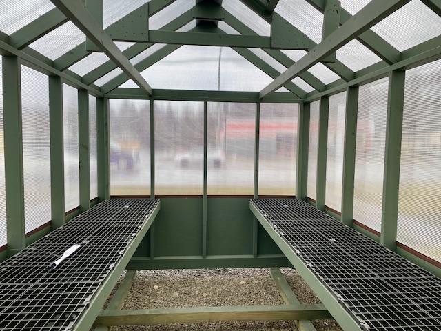 8 x 12 Greenhouse w/ high tunnel vent
