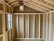 8 x 12 Cottage Style Shed - inside
