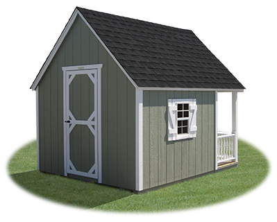 8x10 Clubhouse PCGreenWhiteRusticBlack B
