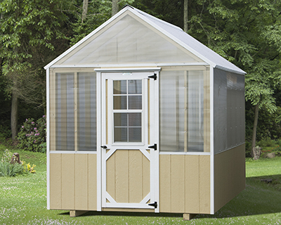 8x12 large prefabricated greenhouse from Pine Creek Structures