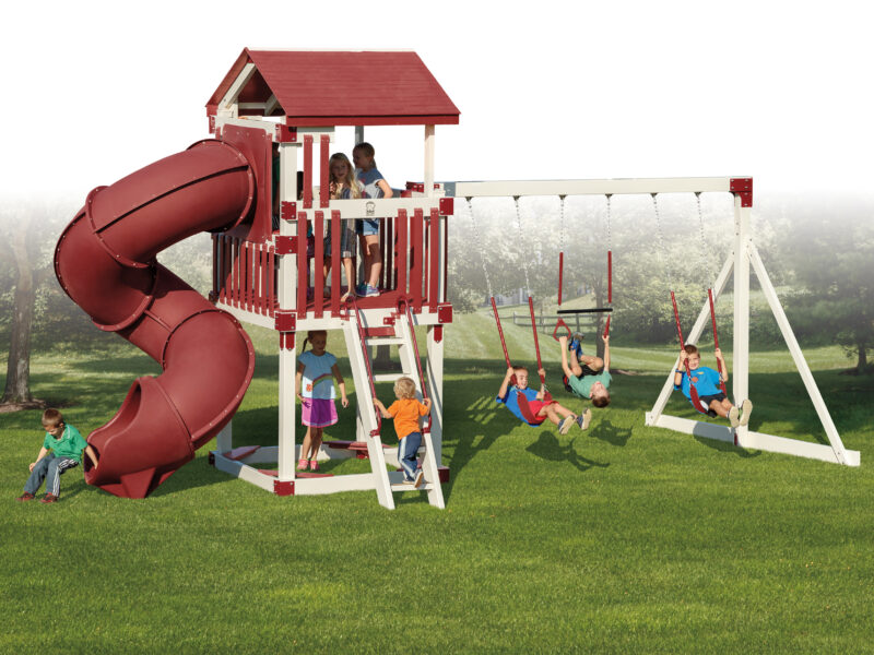 Busy Base Camp Package #B55-1 Vinyl Backyard Play Set for Children