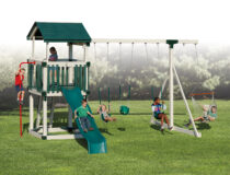 Busy Base Camp Package #B55-7 Vinyl Backyard Play Set for Children