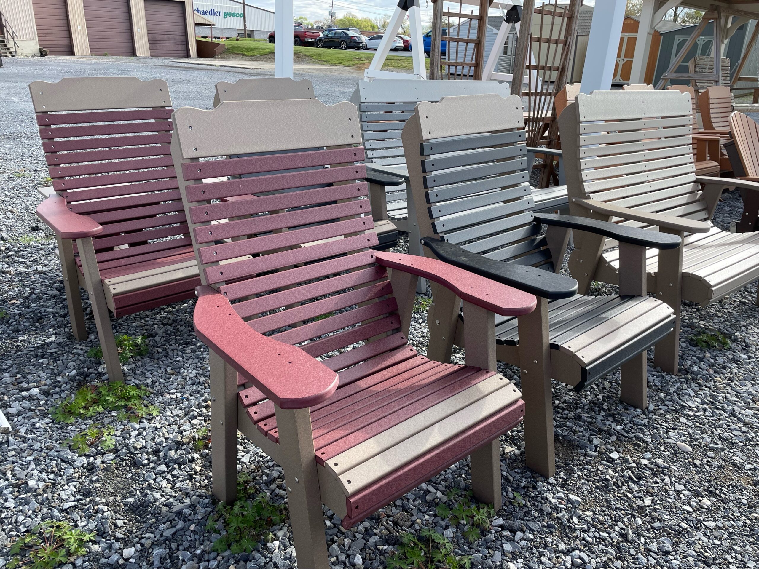 Outdoor furniture and decor from Pine Creek Structures in Harrisburg