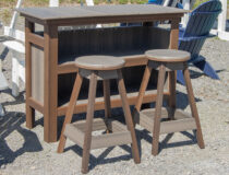 Poly Lumber Bar and Bar Stools available at Pine Creek Structures of Spring Glen
