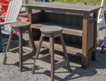 Poly Lumber Bar and Bar Stools available at Pine Creek Structures of Spring Glen