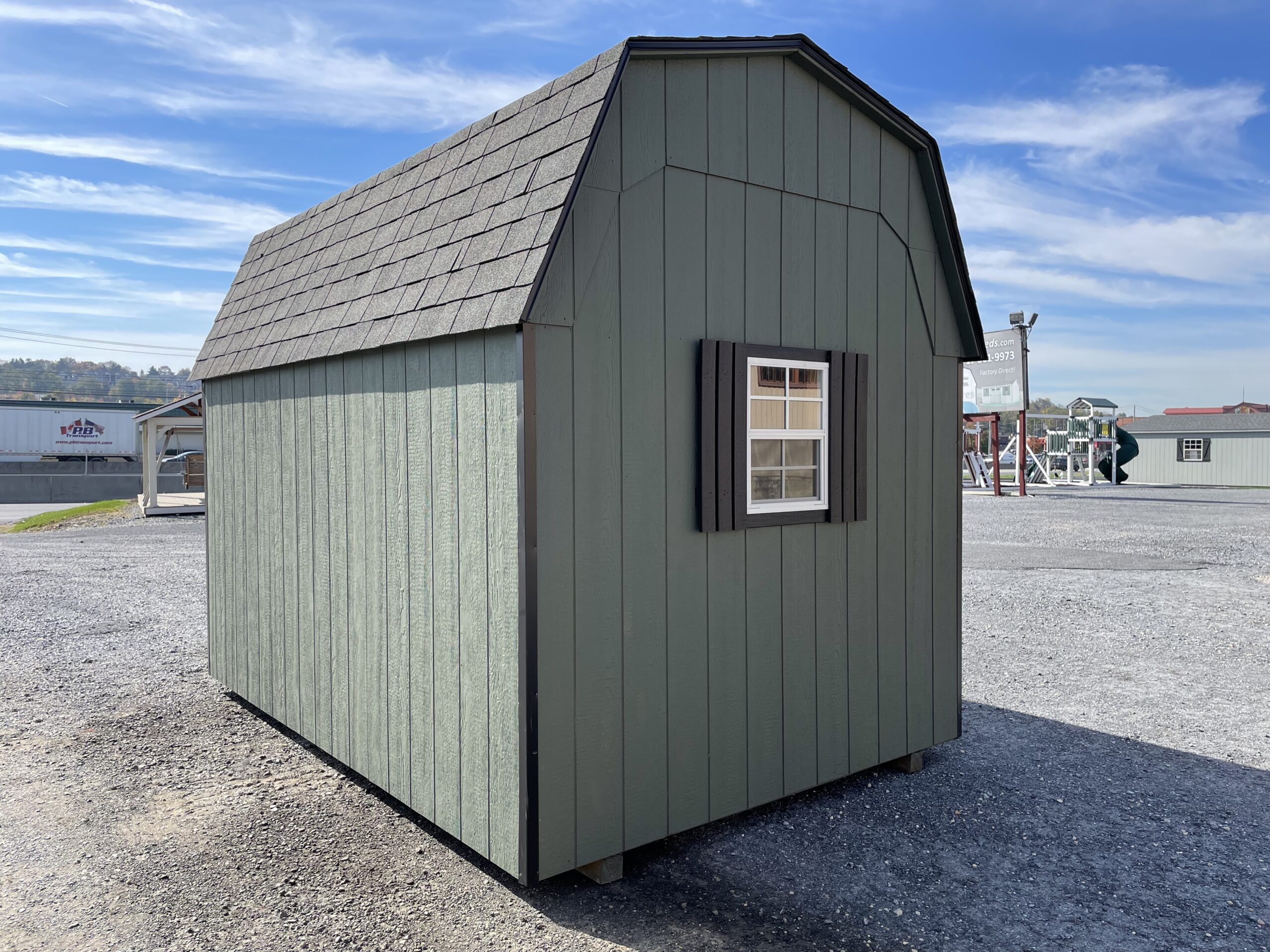 8x12 Highwall Dutch Barn from Pine Creek Structures in Harrisburg