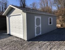 12x24 1 car peak garage