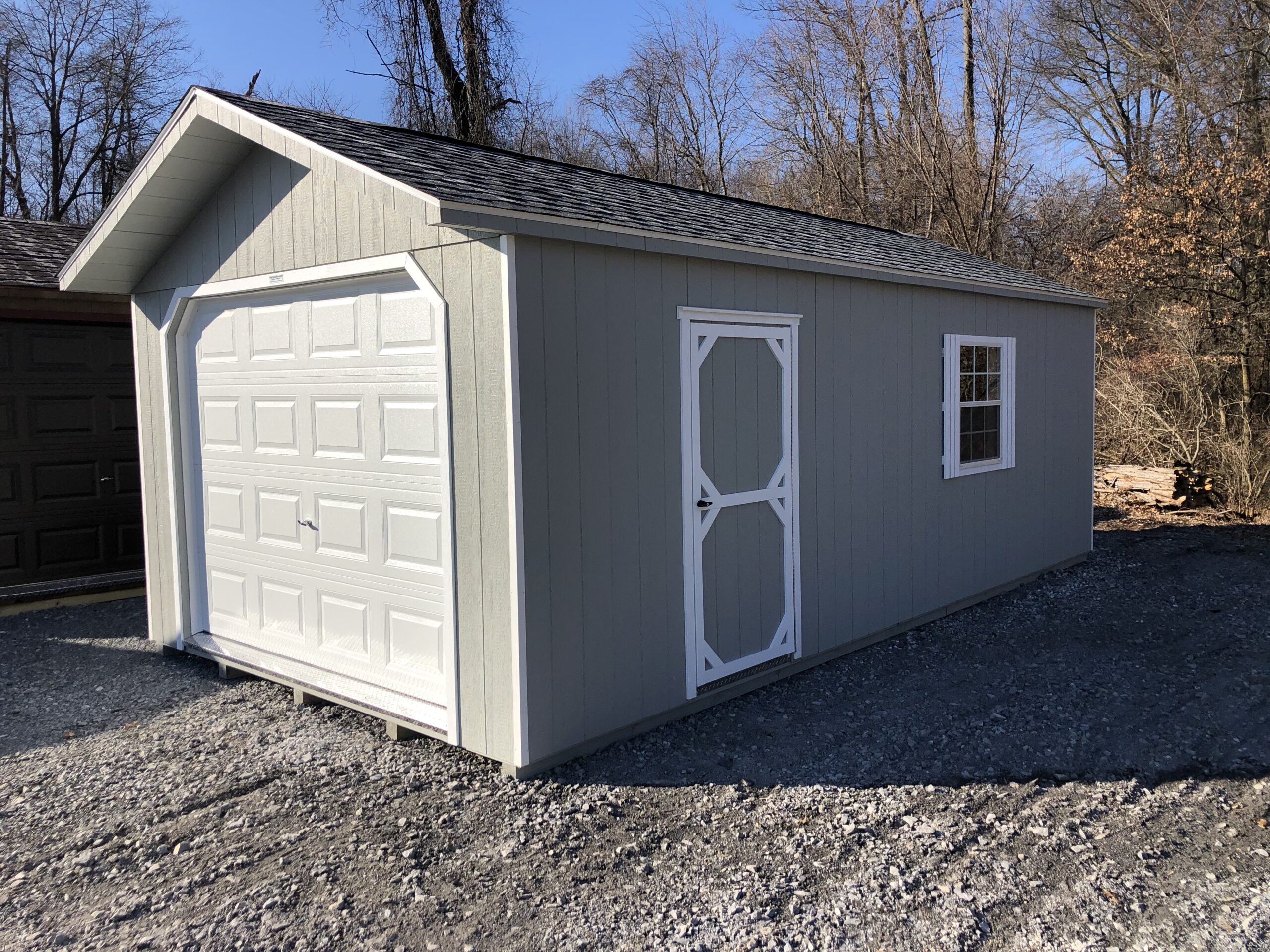 12x24 1 car peak garage