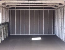 Inside of 14x24 Peak 1 car garage