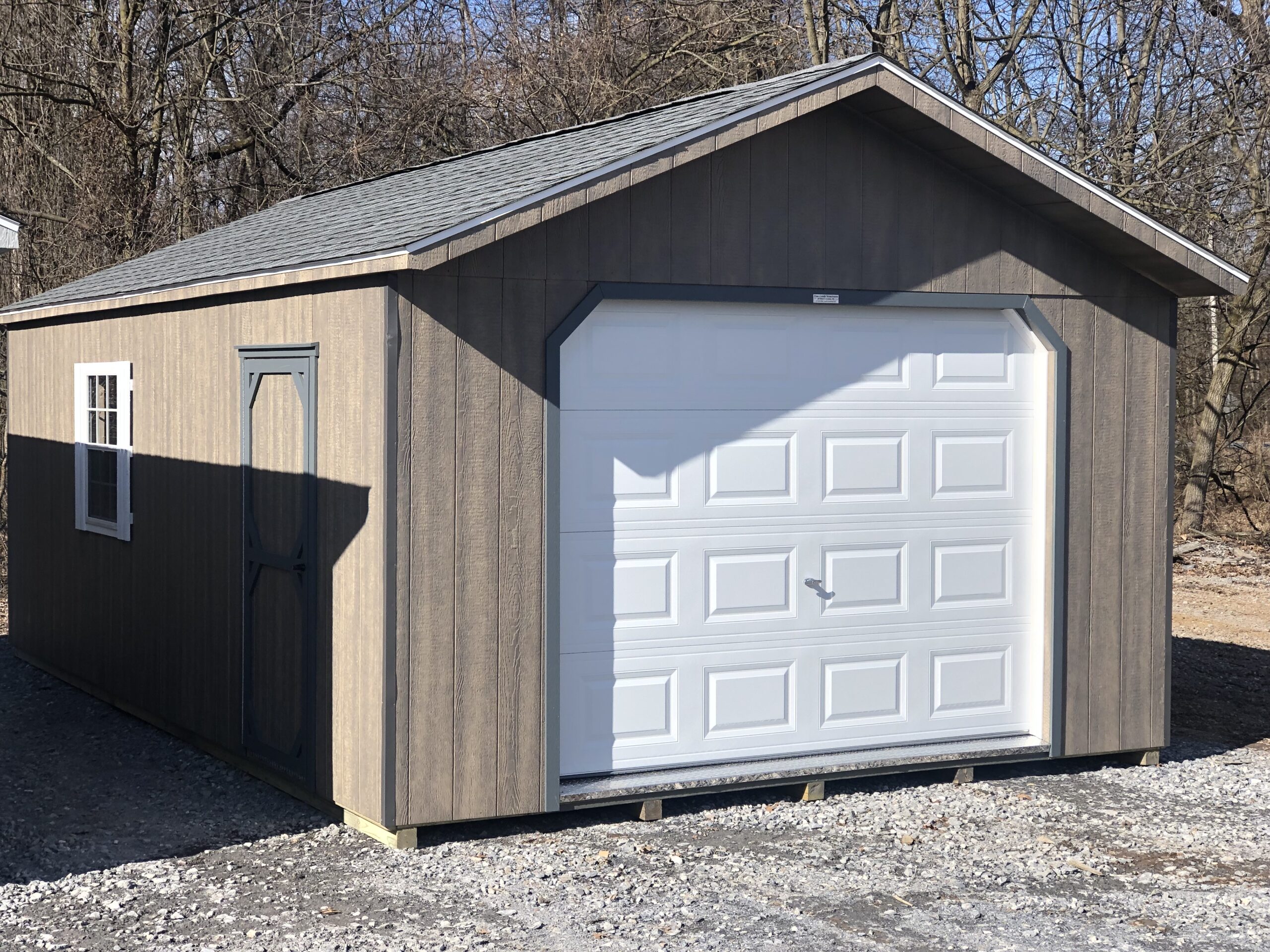 14x24 peak 1 car garage