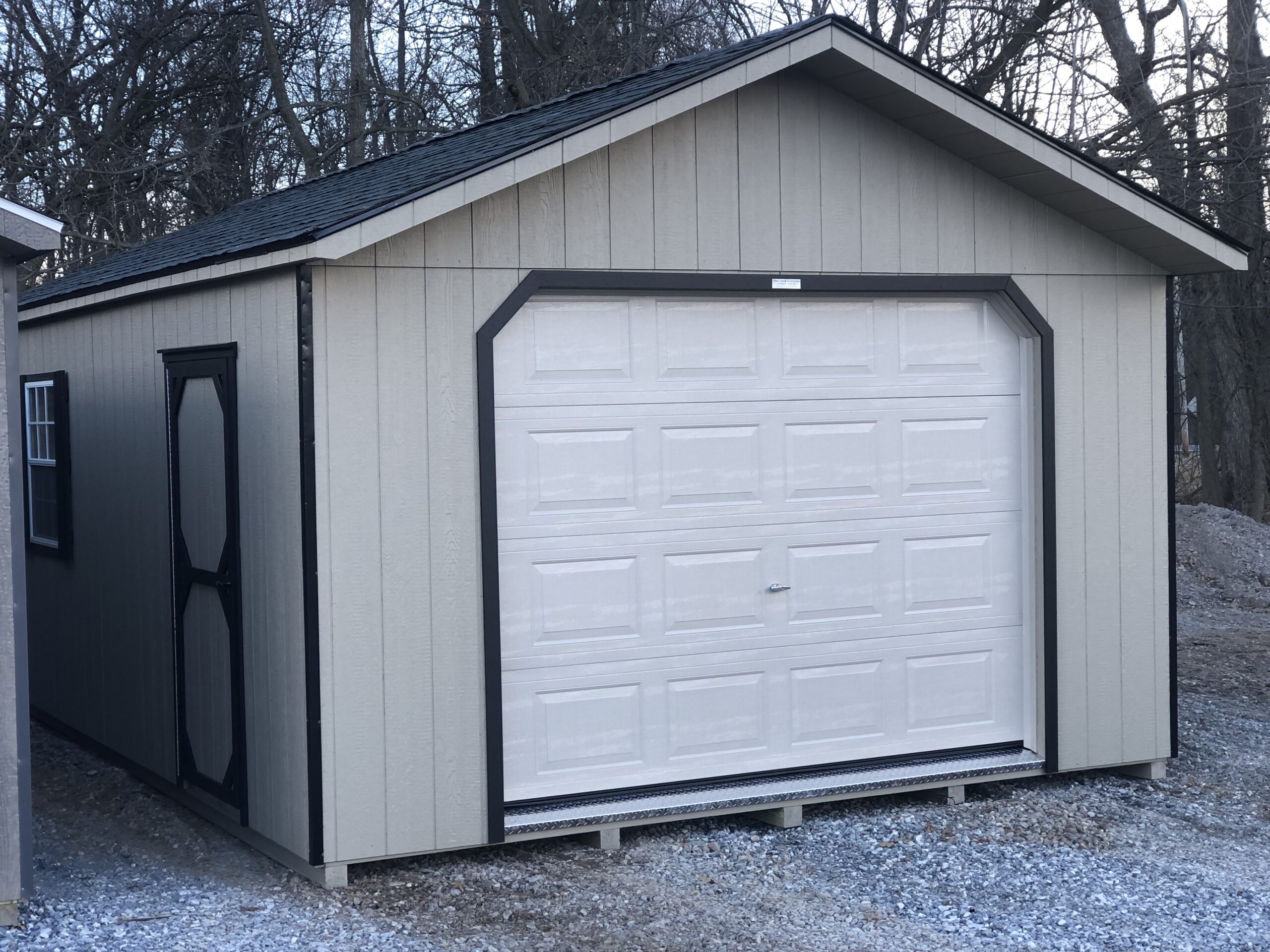 14x24 Peak 1 car garage