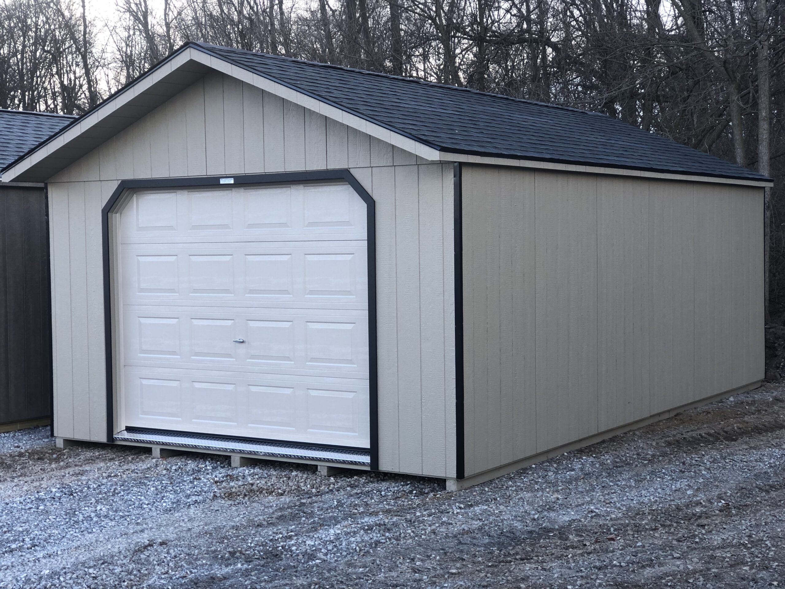 14x24 Peak 1 car garage